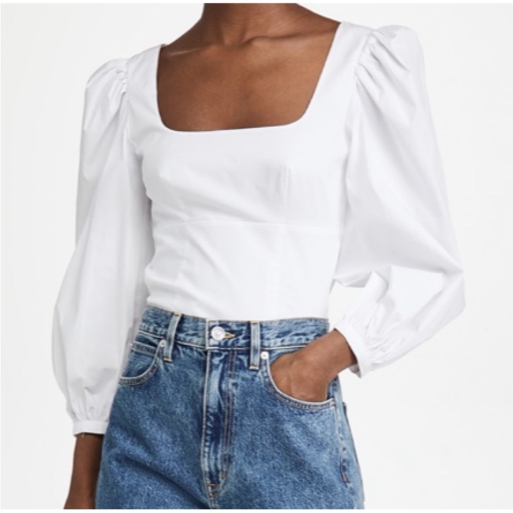 STAUD White Lana Top, 00